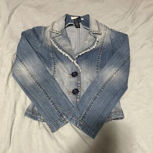 Vintage Ombre Denim Jacket Rampage Size S